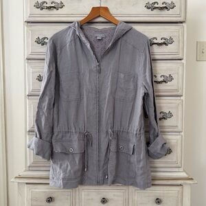 Kenar Gray Hooded Jacket